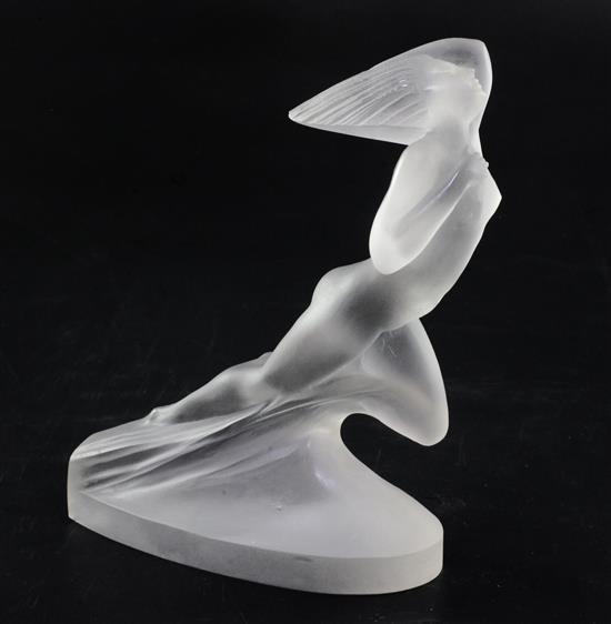 Côte dAzur. A glass statuette by René Lalique, introduced on 12/10/1929, Height 16.5cm.